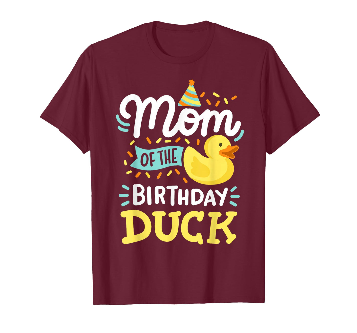Mom Of The Birthday Duck Boy Rubber Duck Bday Family T-Shirt