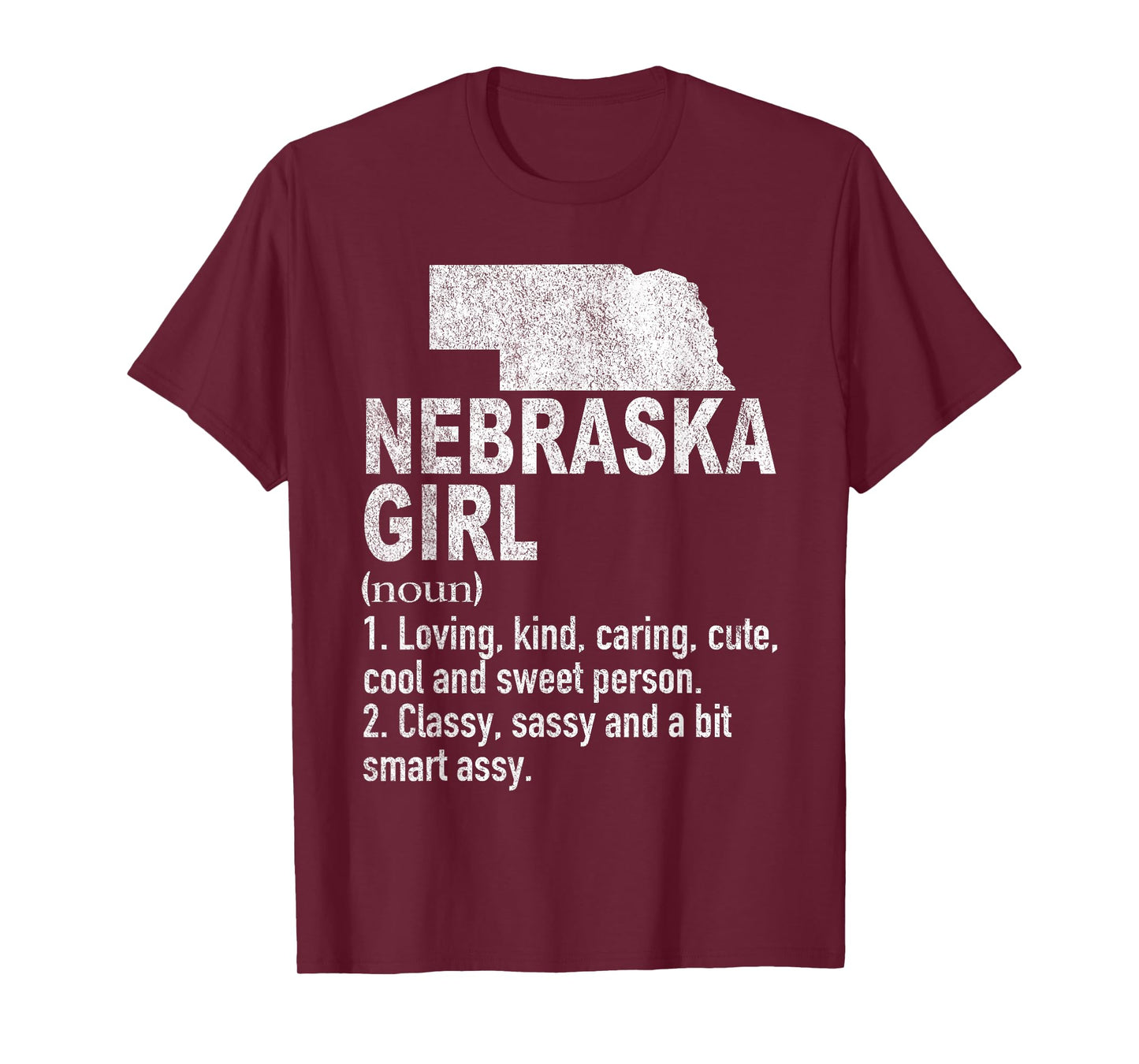 Nebraska Girl Definition Funny Hometown Home Nebraska T-Shirt