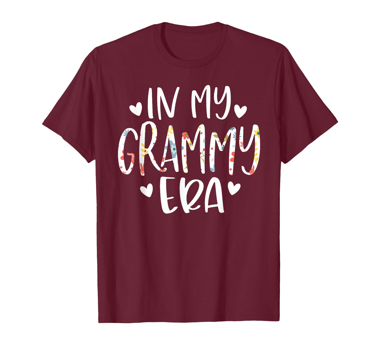 In My Grammy Era Flower Letter Floral Cute Gifts For Grammy T-Shirt