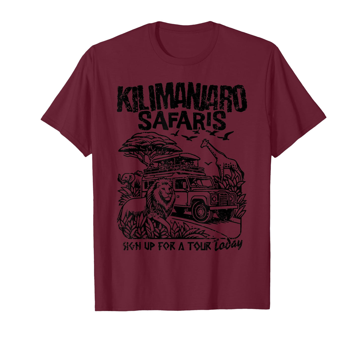 Family Journey to Kilimanjaro Animal Safari, Theme Park T-Shirt