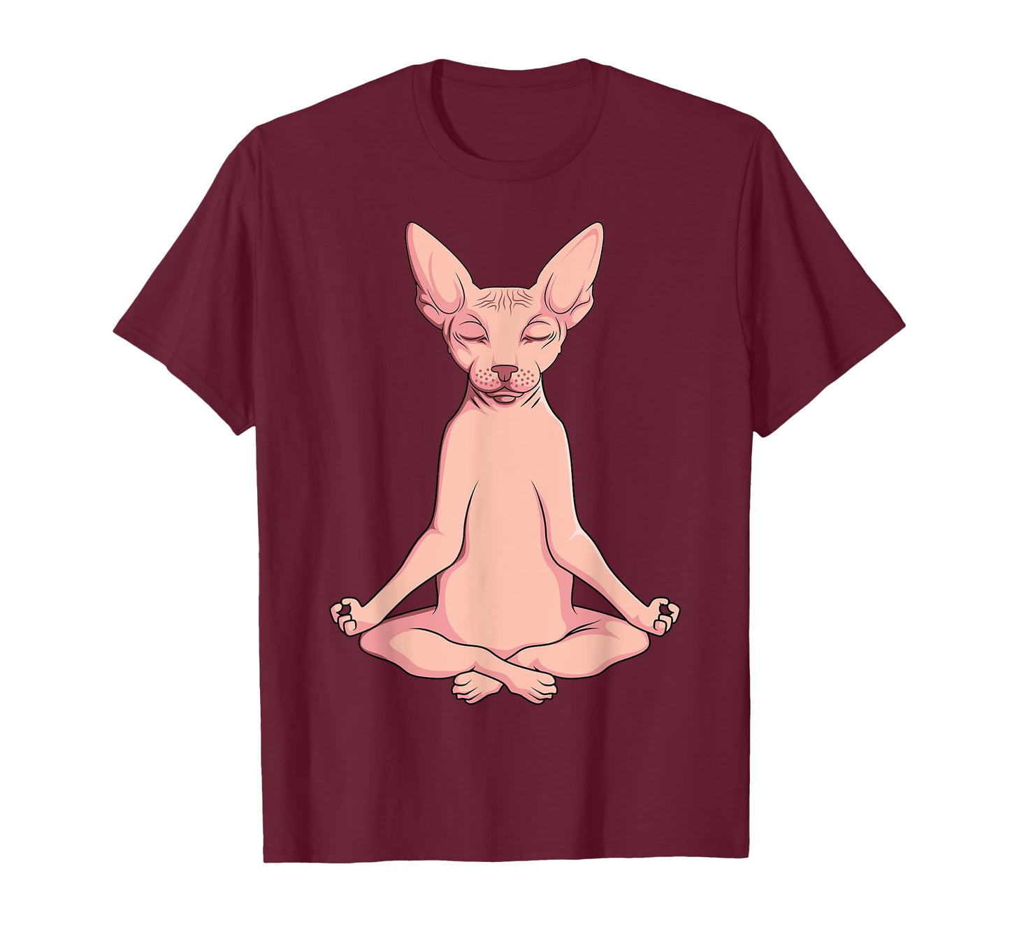 Sphynx Cat Yoga Meditation Breeder Hairless Pet Lover T-Shirt