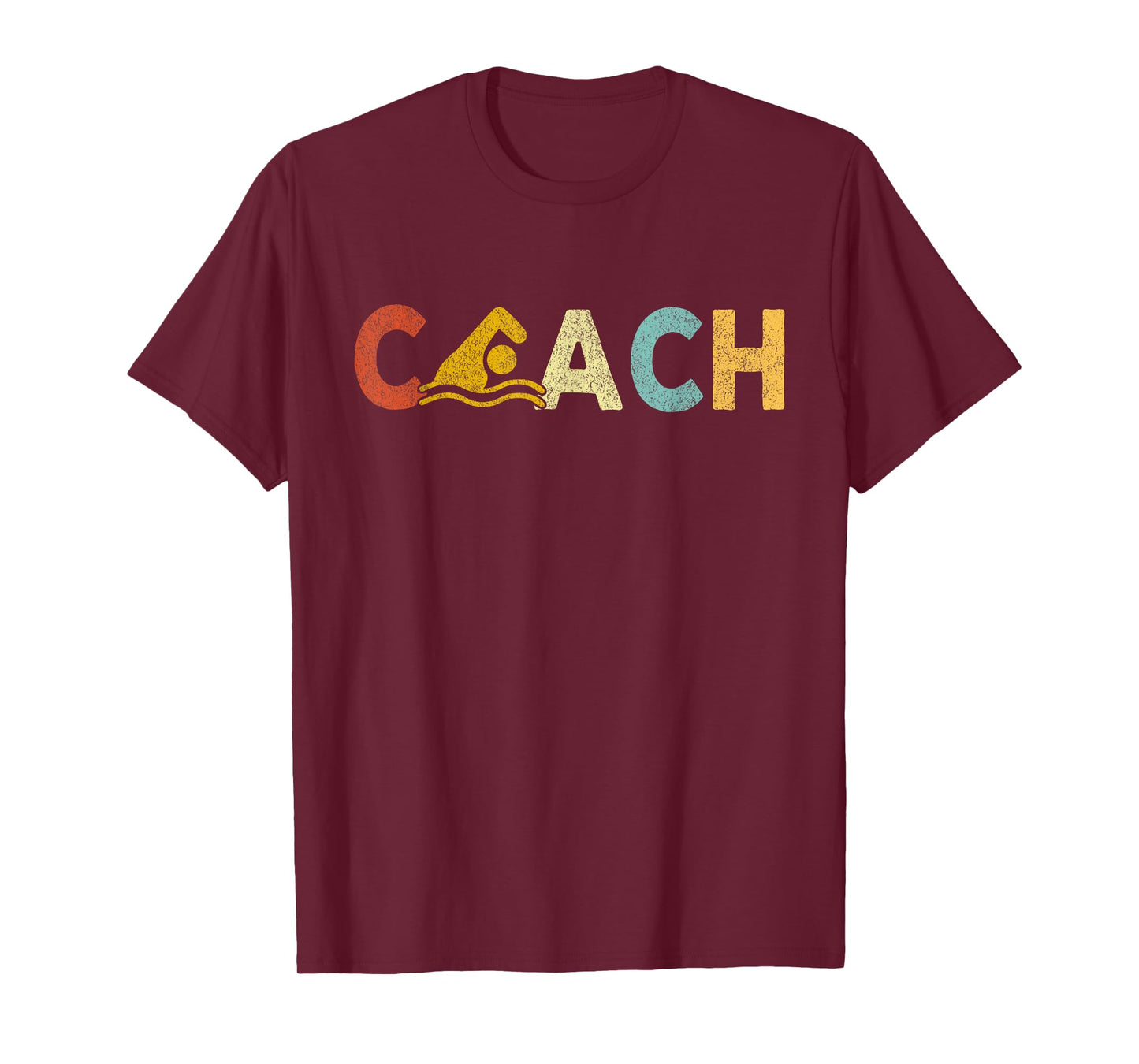 Vintage Swim Coach Swimming Coach Swim Teacher Swimmer Retro Men Women T-Shirt