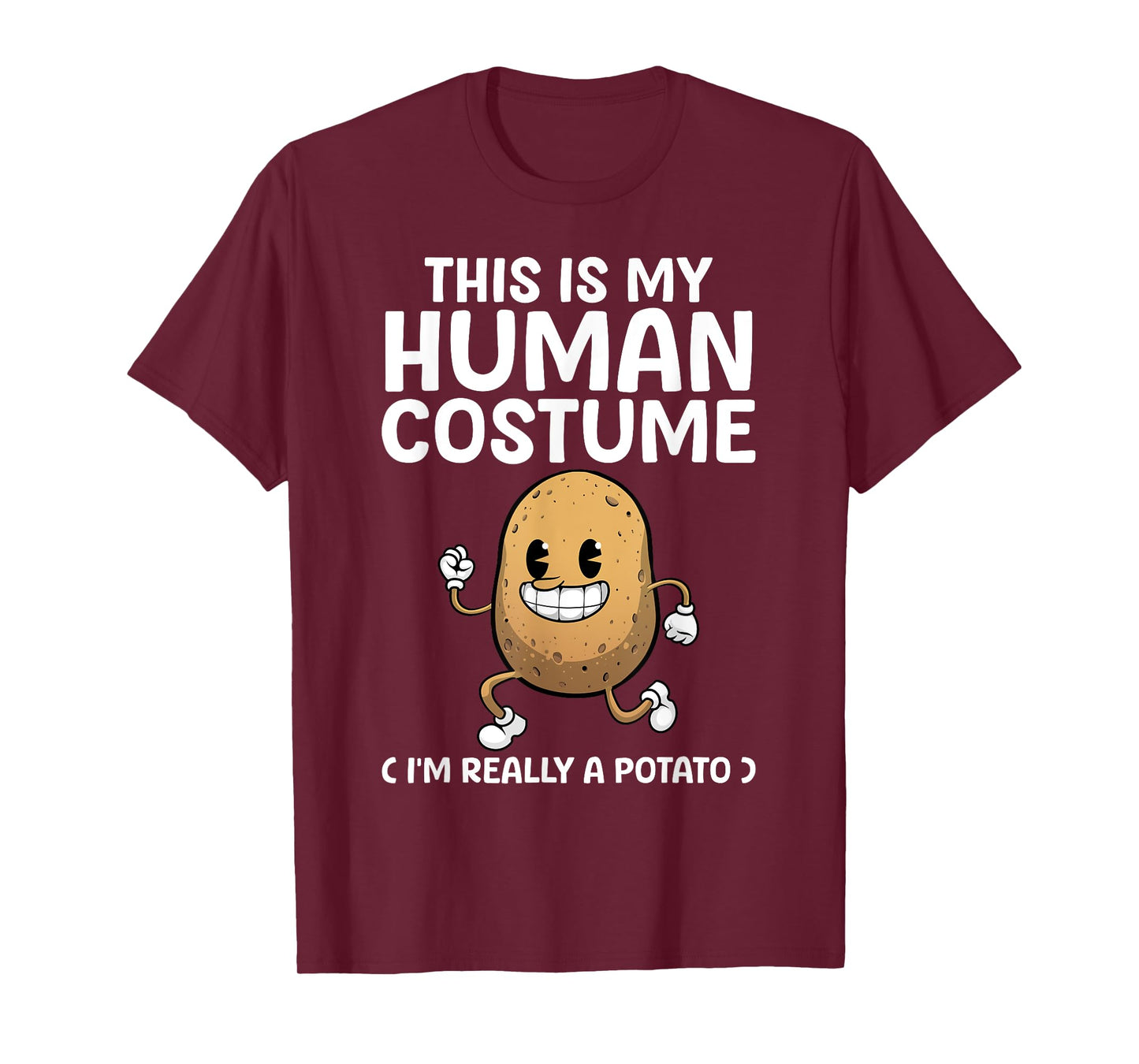 Funny Potato Costume For Men Women Kids Adult Potato Novelty T-Shirt
