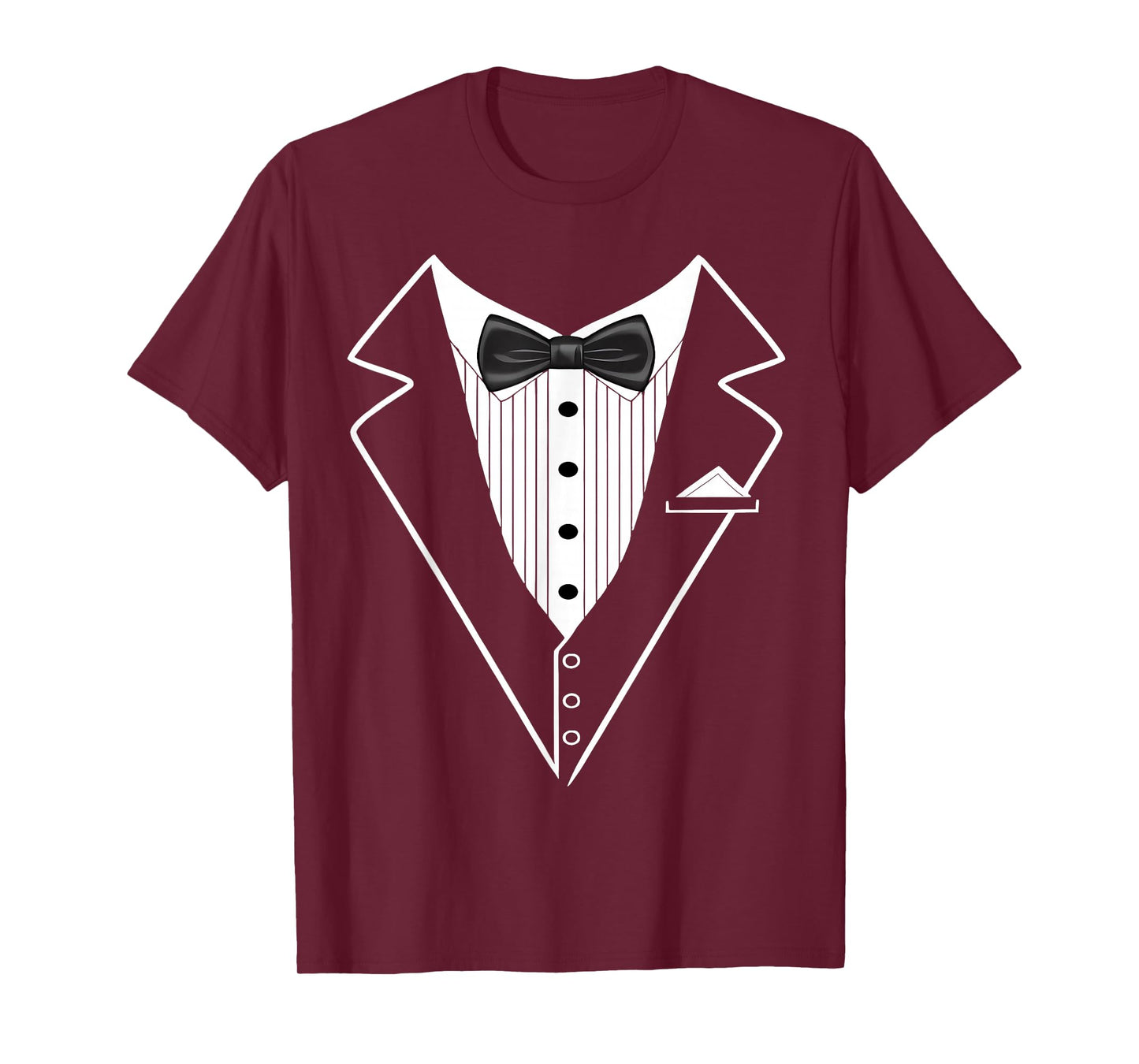 Tuxedo with Bow Tie | Funny Tux Formal Classic Party Humor T-Shirt