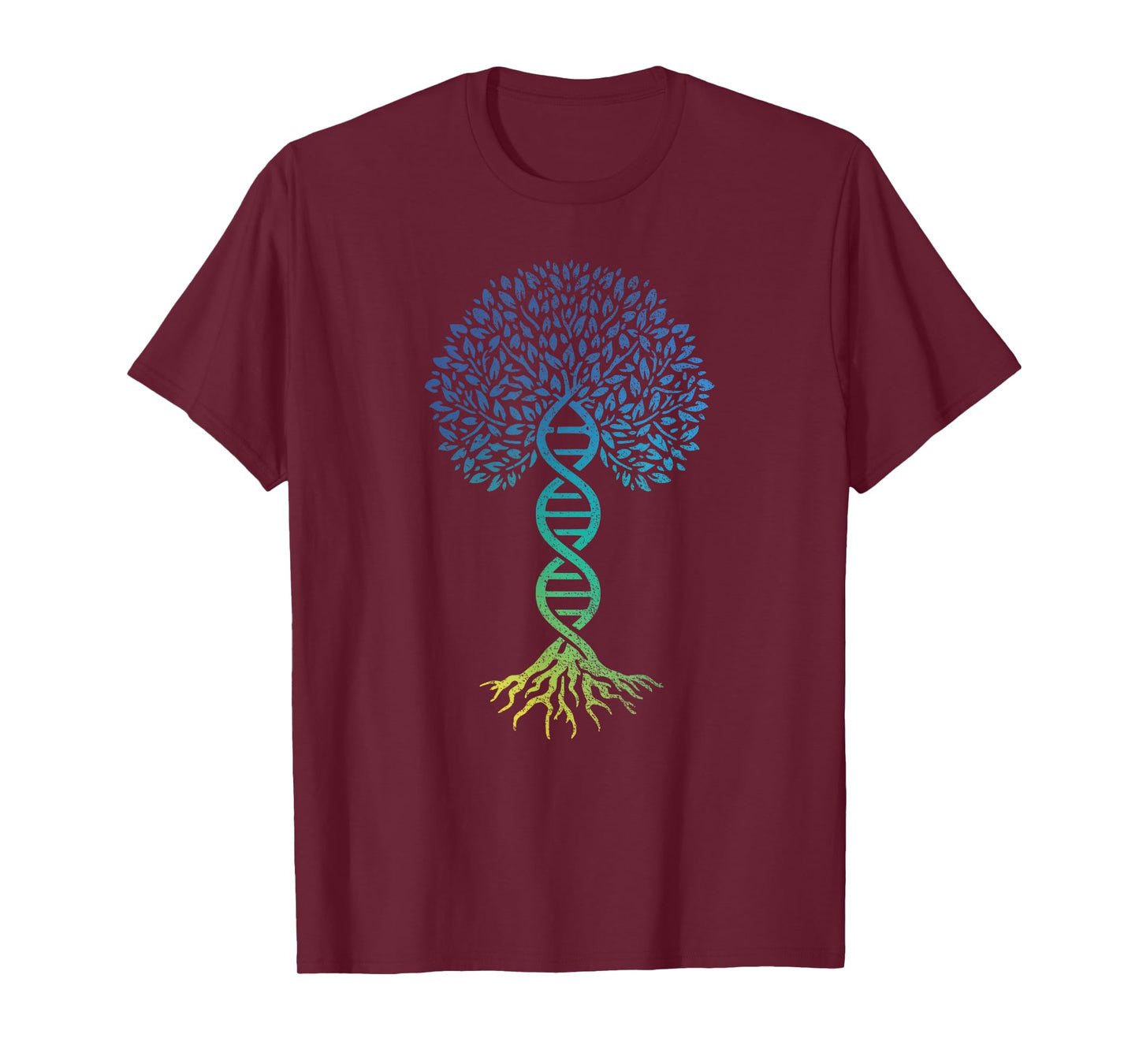 Tree Of Life DNA Science Genetics Earth Day Genealogy Blue T-Shirt