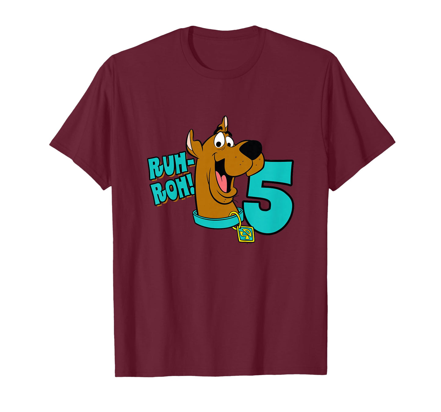 Kids Scooby-Doo 5th Birthday Ruh-Roh! I'm 5! T-Shirt