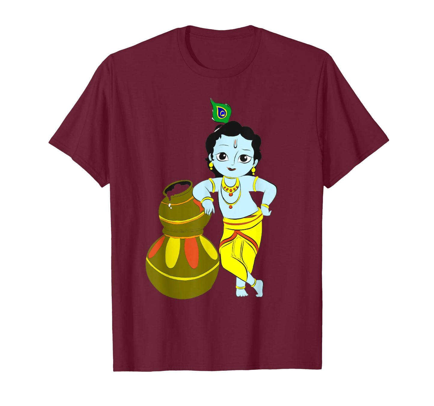 Yoga Meditation Spiritual Hindu God Krishna T-Shirt