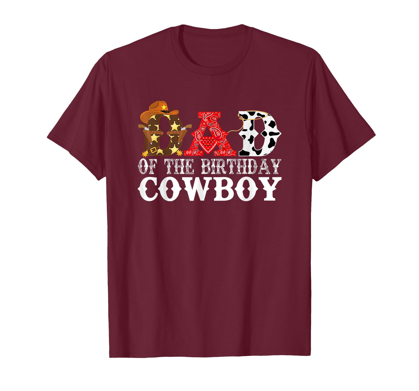 Dad 1st First Birthday Cowboy Western Rodeo Party T-Shirt