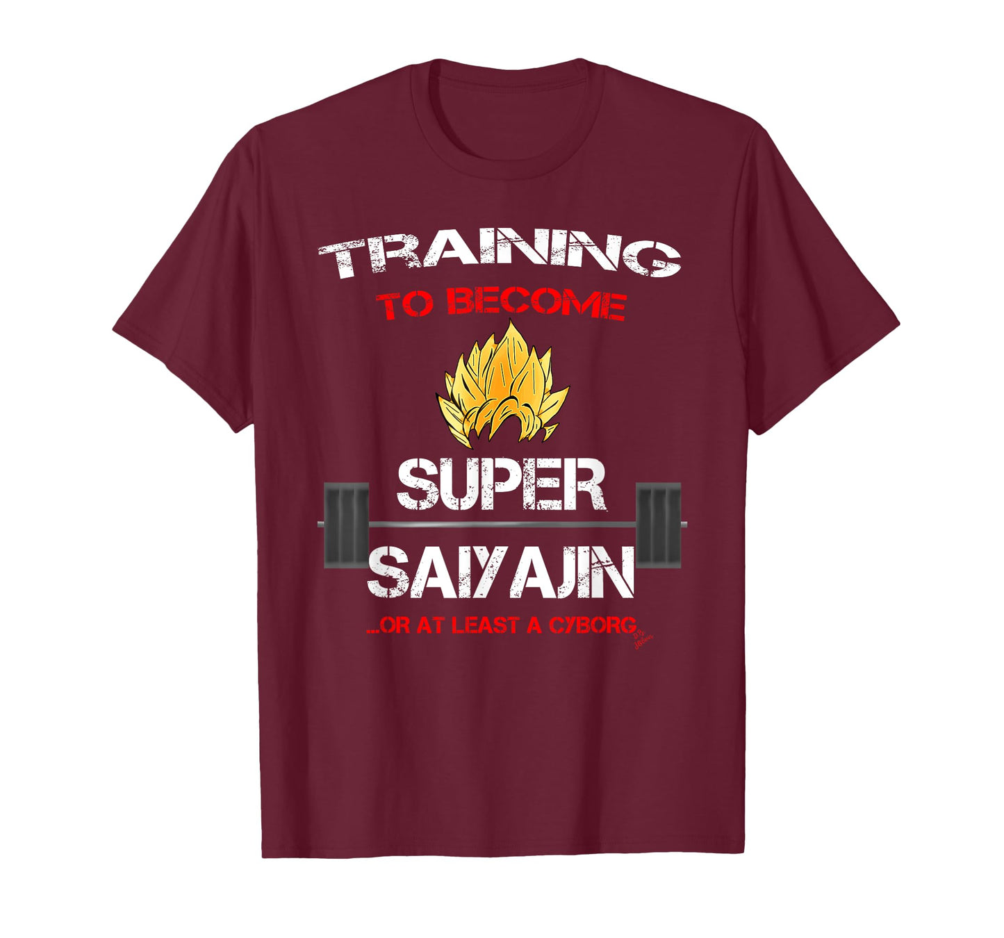 Training to become a super saiyajin - fun fitness T-Shirt