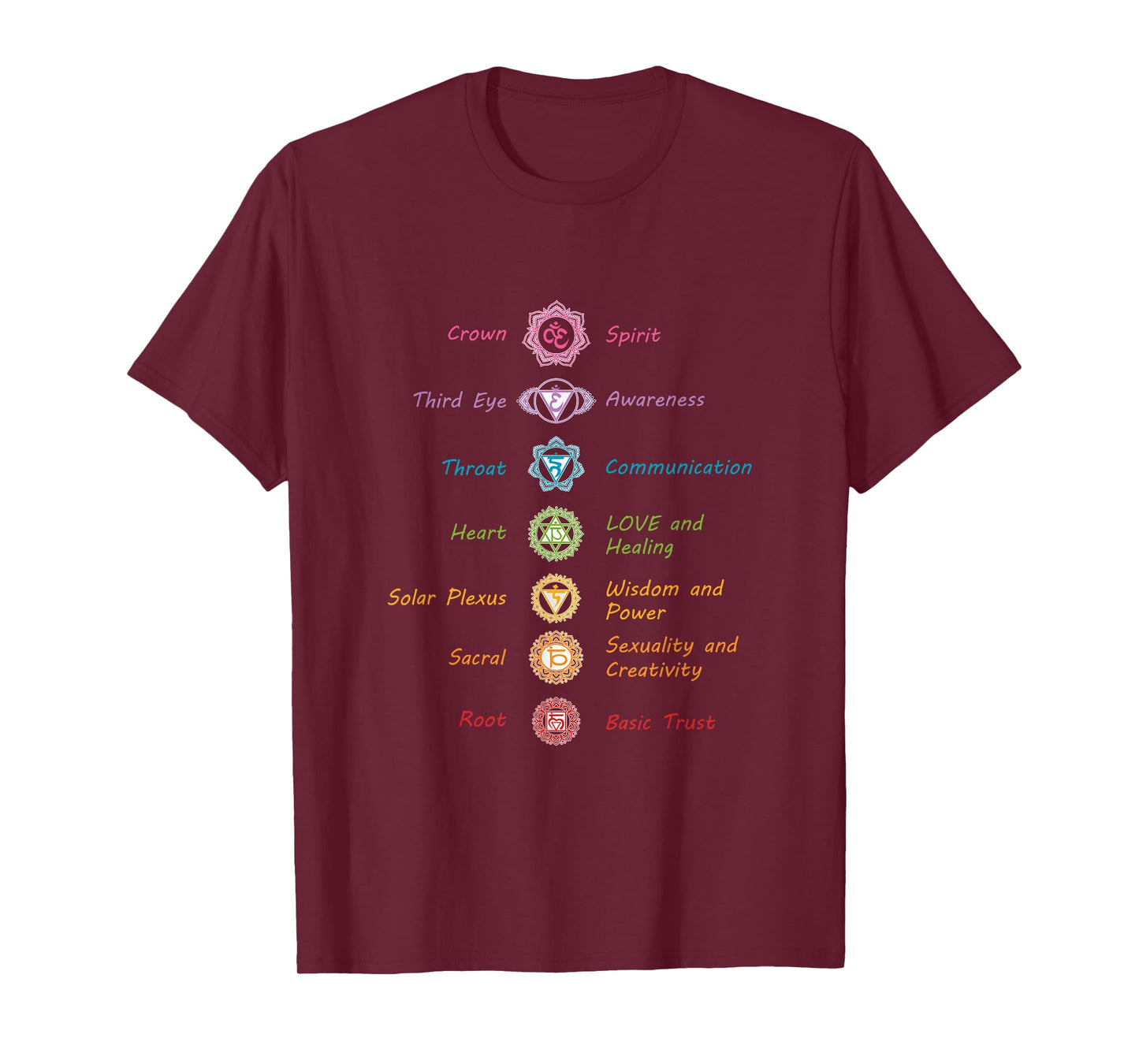 Energy Spirits Soul Chakra Spiritual Health Healing T-Shirt