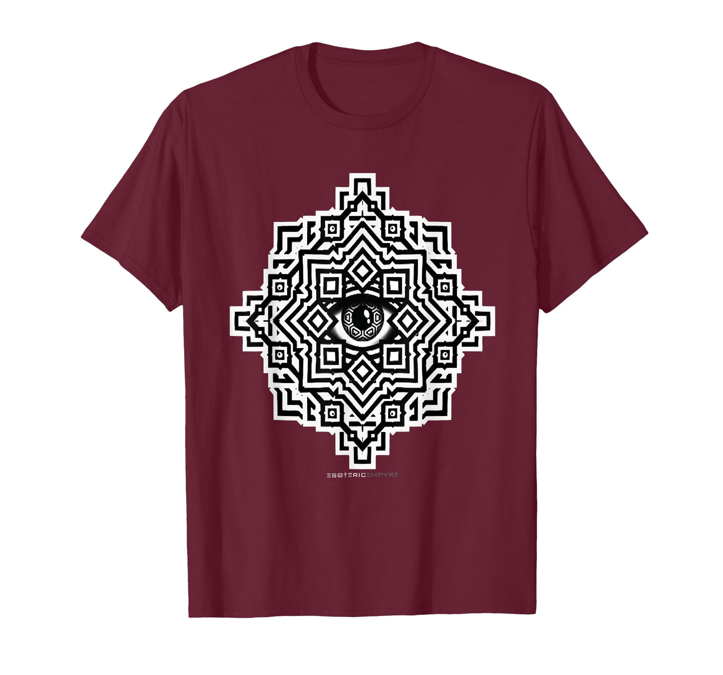 Sacred Geometry Eye Optical Illusion Trippy T-Shirt