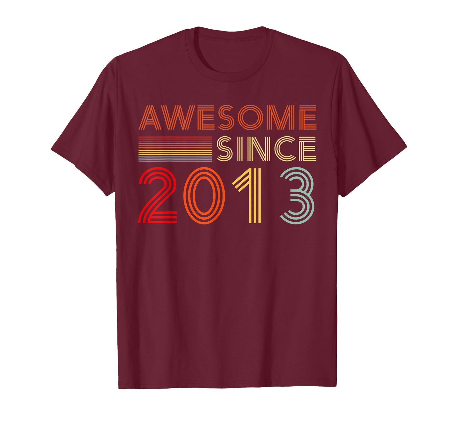 Vintage Awesome Since 2013 Retro Classic Birthday Est 2013 T-Shirt