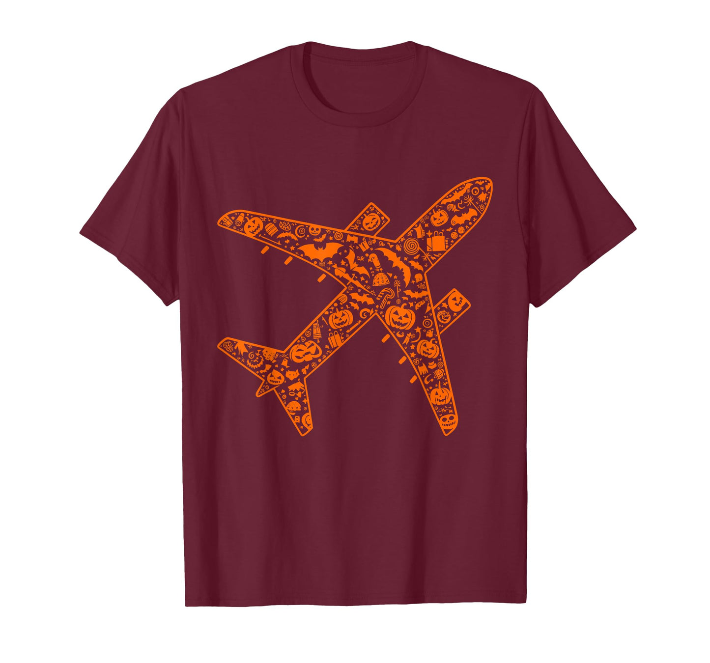 Funny Pumpkin Airplane Candy Halloween Mens Womens Kids T-Shirt