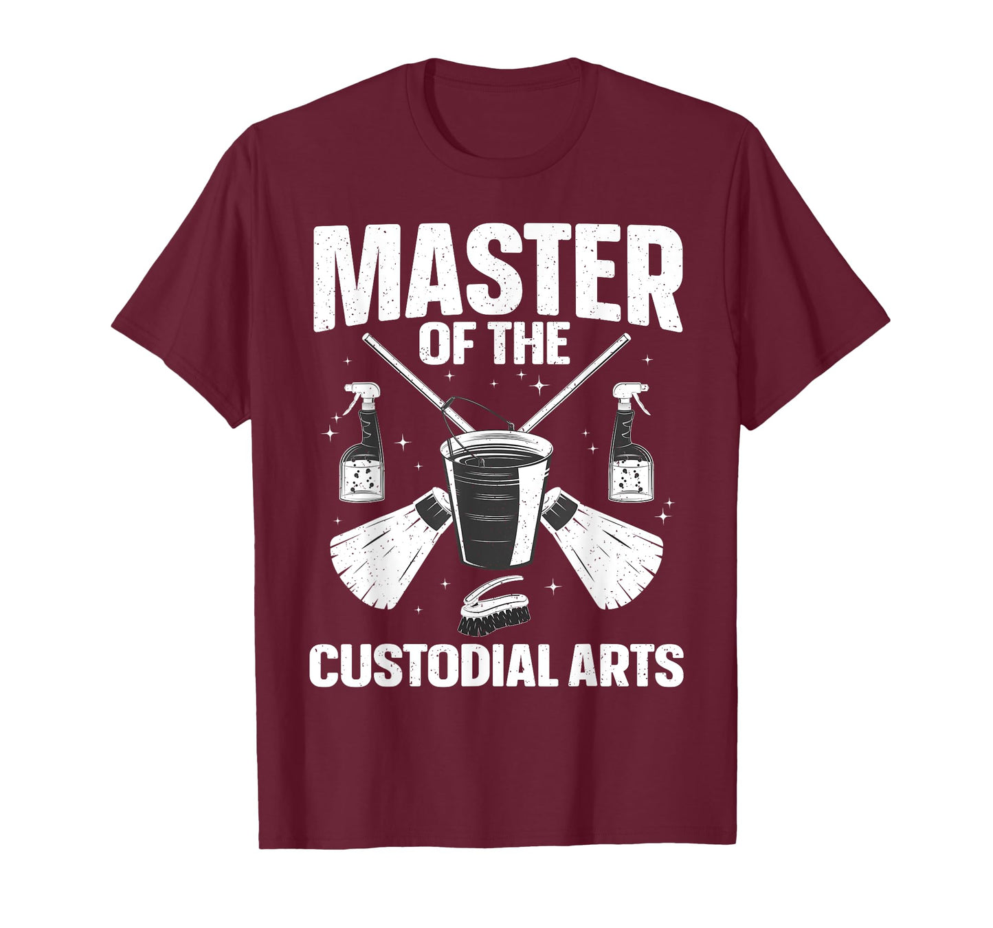 School Custodian Design For Men Women Cleaning Janitor T-Shirt