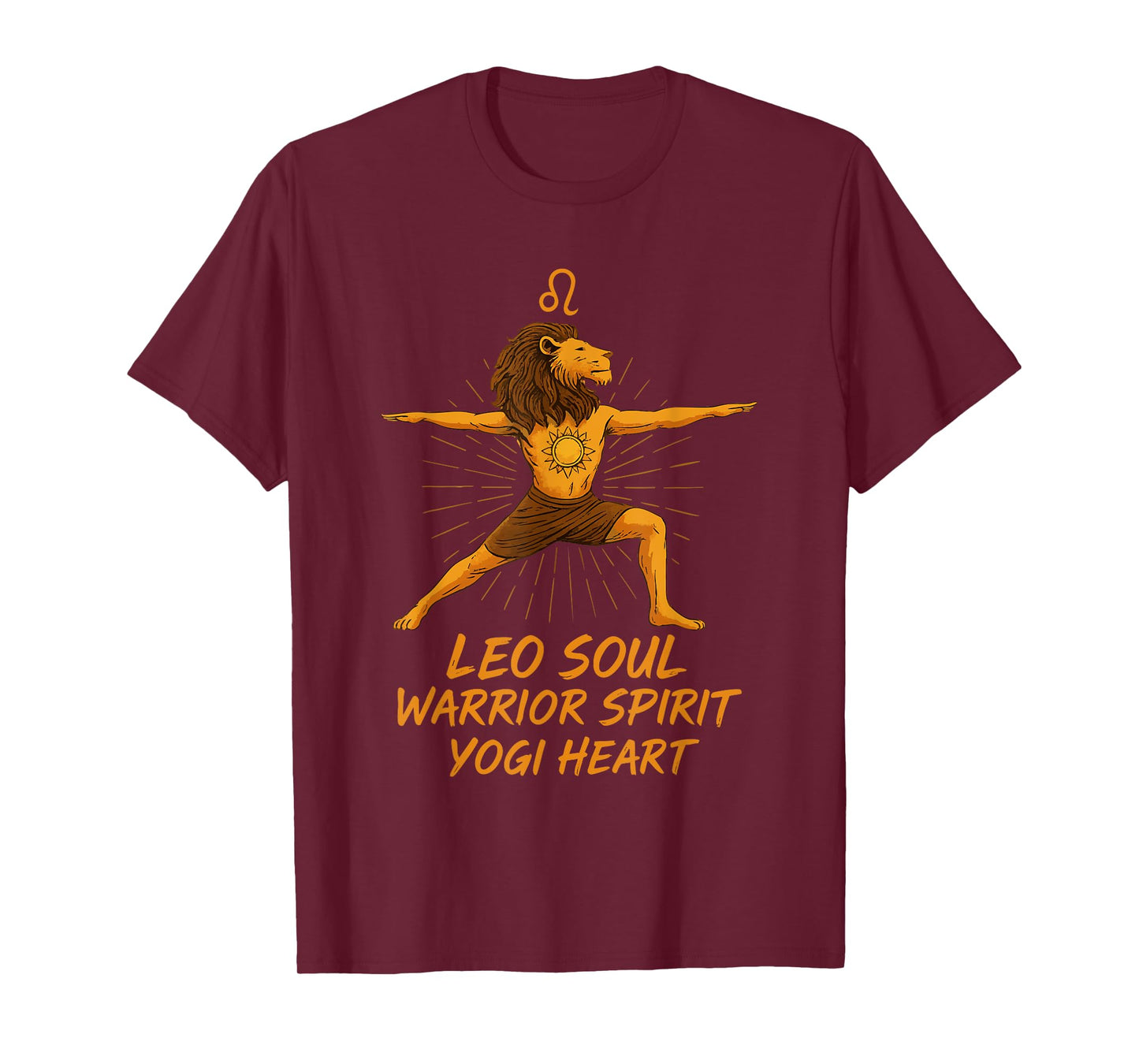 Lion Soul - Warrior Spirit Yogi Heart T-Shirt