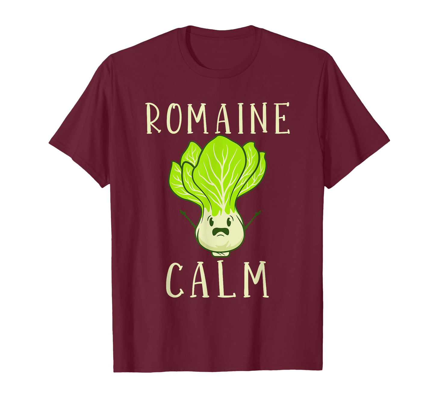 Garden Meditation Enthusiast Pun Gift Men Women Romaine Calm Funny Gardening Lettuce Vegetable Garden Lovers Unisex T-Shirt