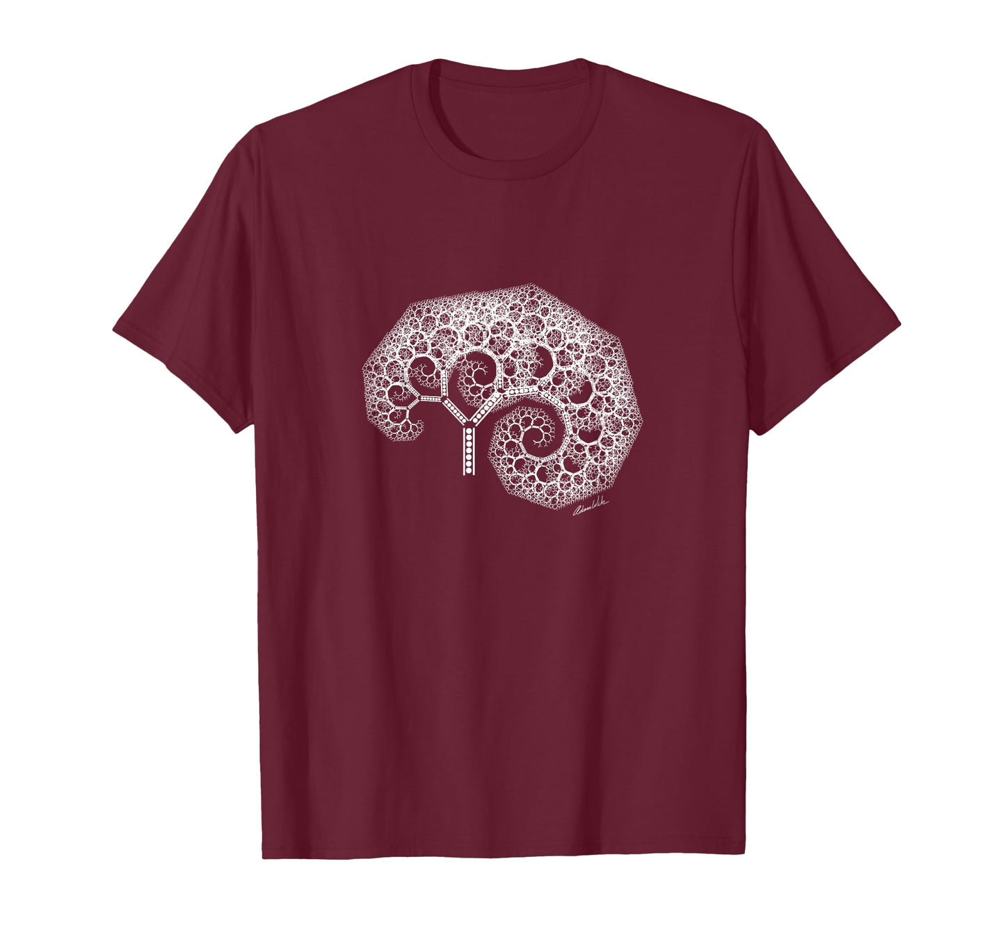 Tree of Life Infinite Spiral Fractal Trippy Nature Botany T-Shirt