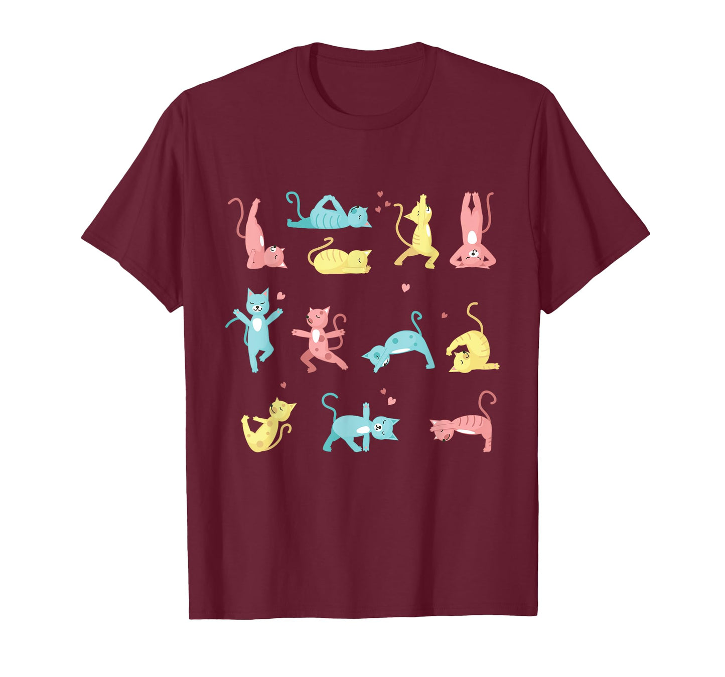Funny Cat Training Yoga Posture Kitty Mood T-Shirt