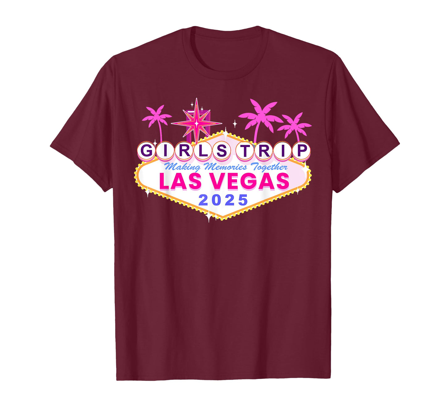 Las Vegas Girls Trip 2025 Shirts Birthday Squad Weekend T-Shirt