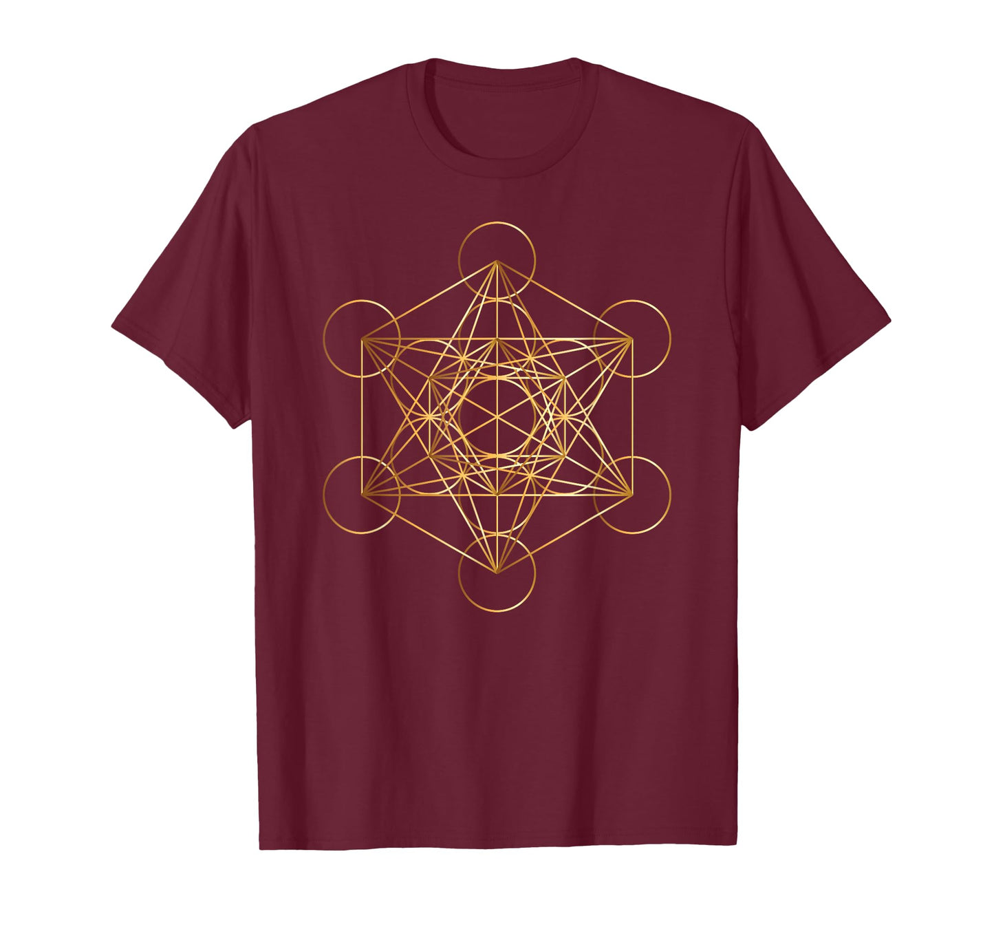 Metatron's Cube Sacred Geometry Symbol Mystical Esoteric Des T-Shirt