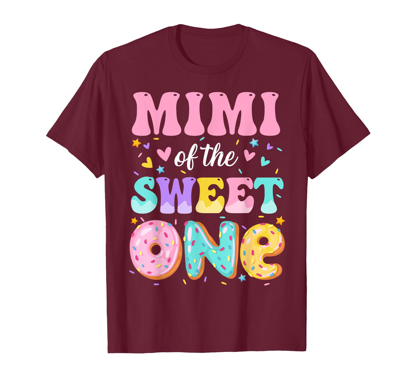 Mimi Of The Sweet One 1st Birthday Donut Bday Party T-Shirt