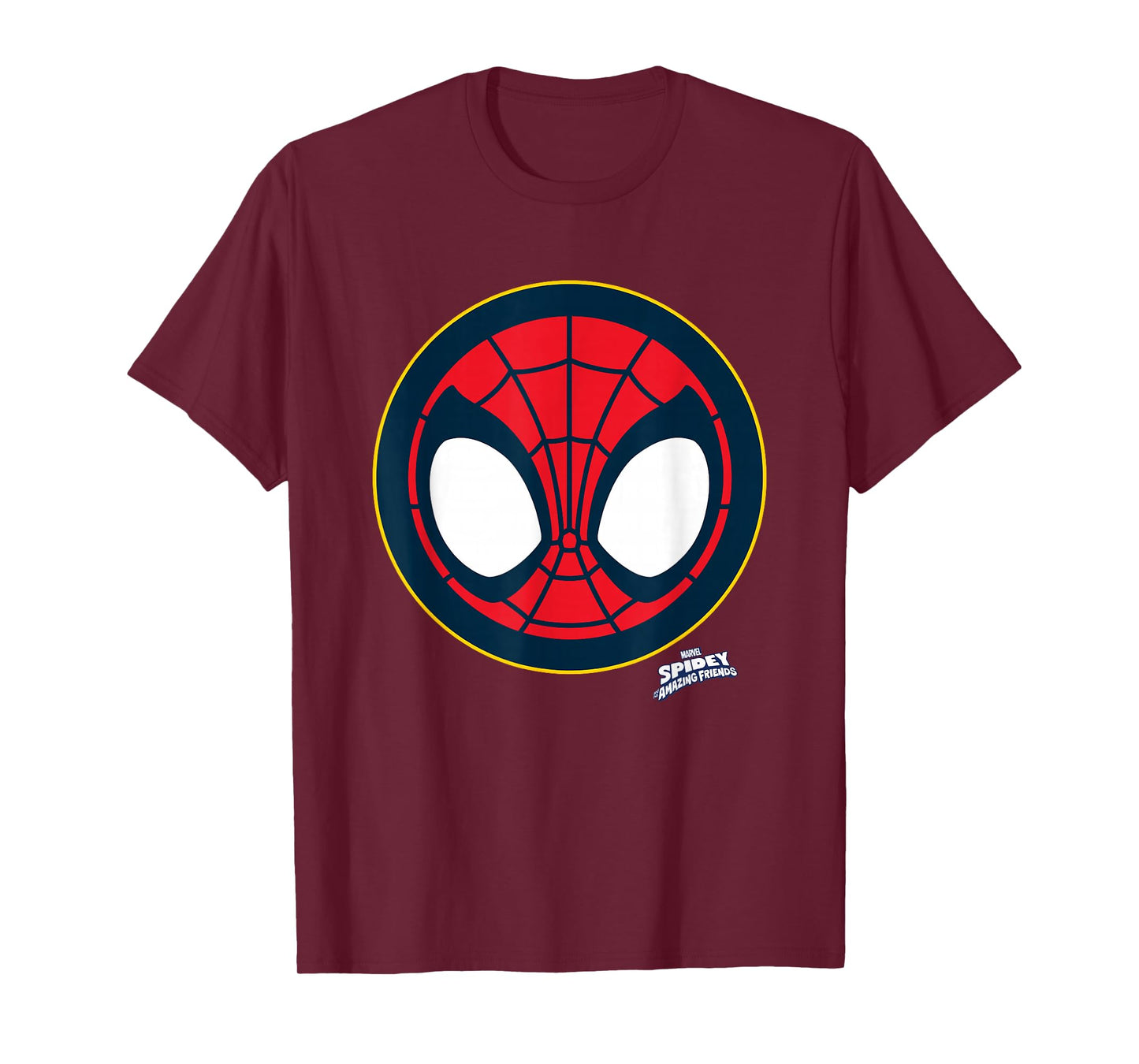 Marvel Spidey And His Amazing Friends Spidey Face Emblem T-Shirt