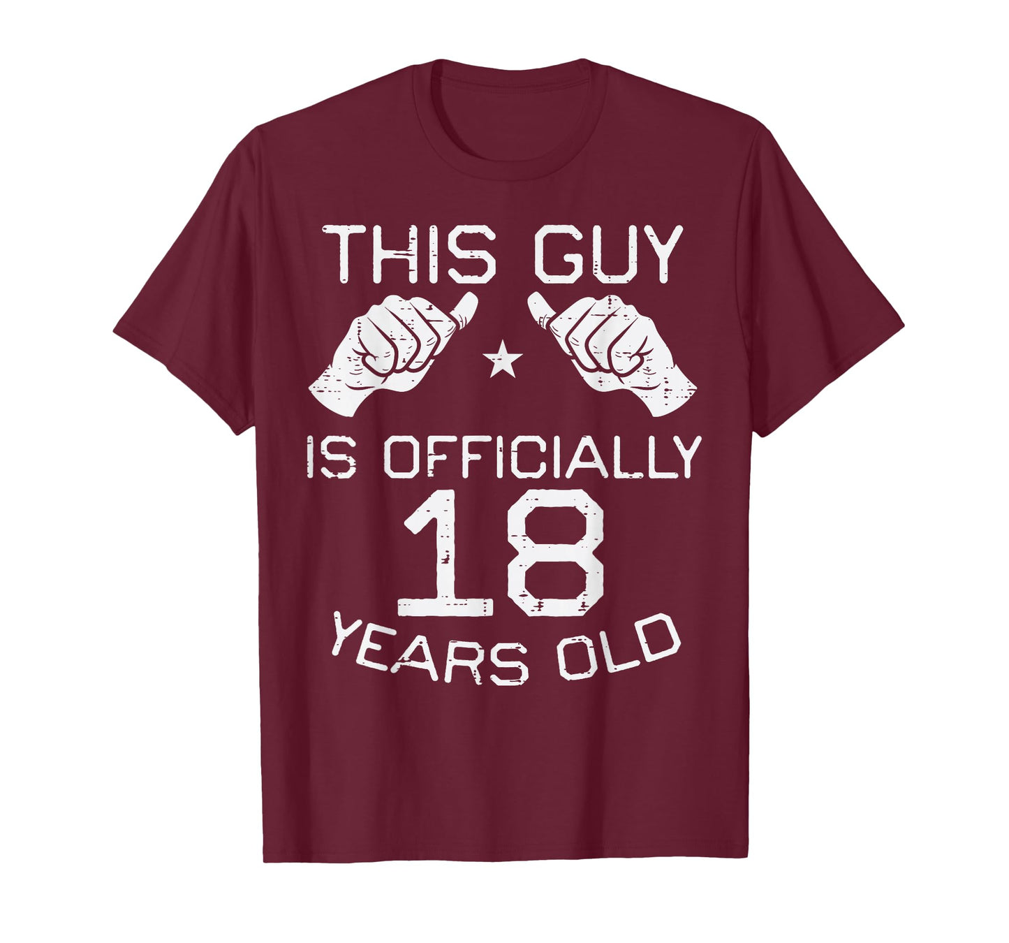 This Guy Officially 18 Years Old 18th Birthday Men Boys T-Shirt