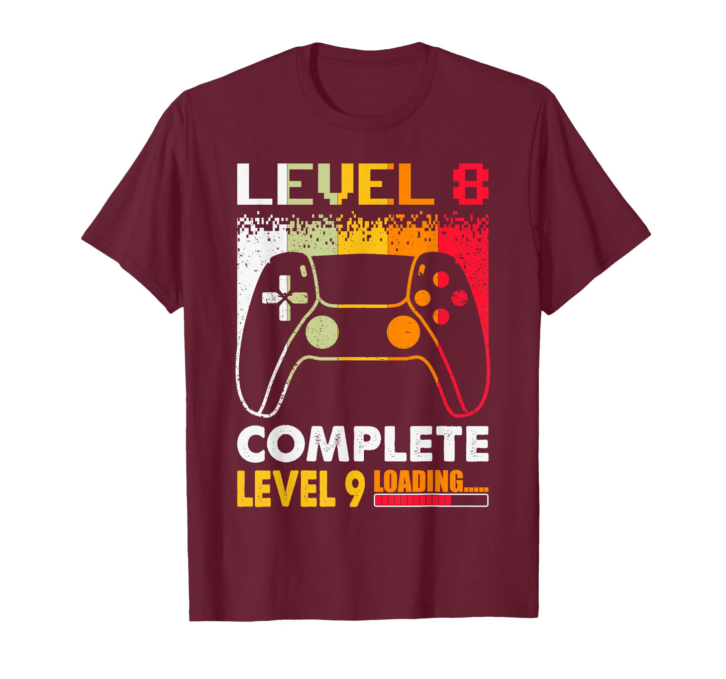 Level 8 Complete Level 9 Loading 8th Wedding Anniversary T-Shirt