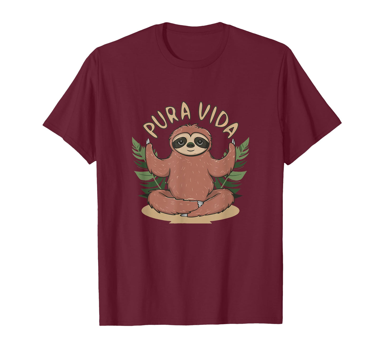 Pura Vida Costa Rica Yogi Sloth Meditation - Costa Rican T-Shirt