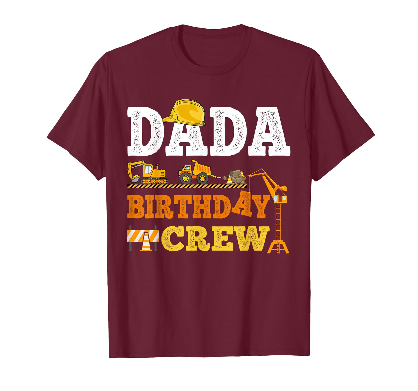 Dada Birthday Crew Construction Excavator Kids Family Set T-Shirt