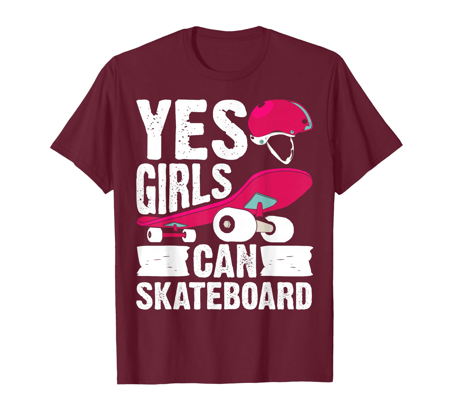 Skateboarding Design for Girls Women Skateboard Skateboarder T-Shirt