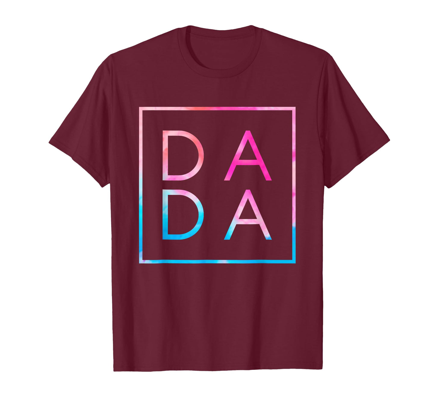 Matching Dada And Mama Family Tees Unisex-Adults Men's Black Small Classic Tie-Dye Father's Day T-Shirt