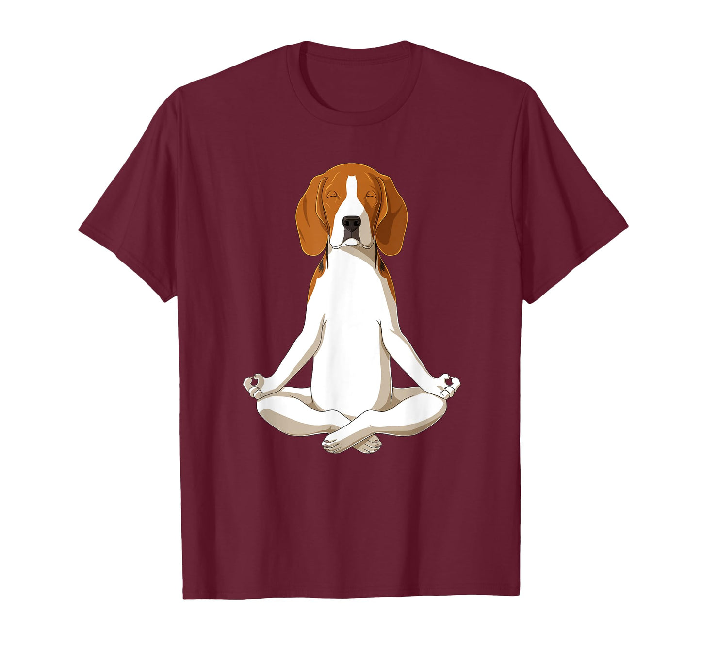 Yoga Dog Beagle Men Women T-Shirt