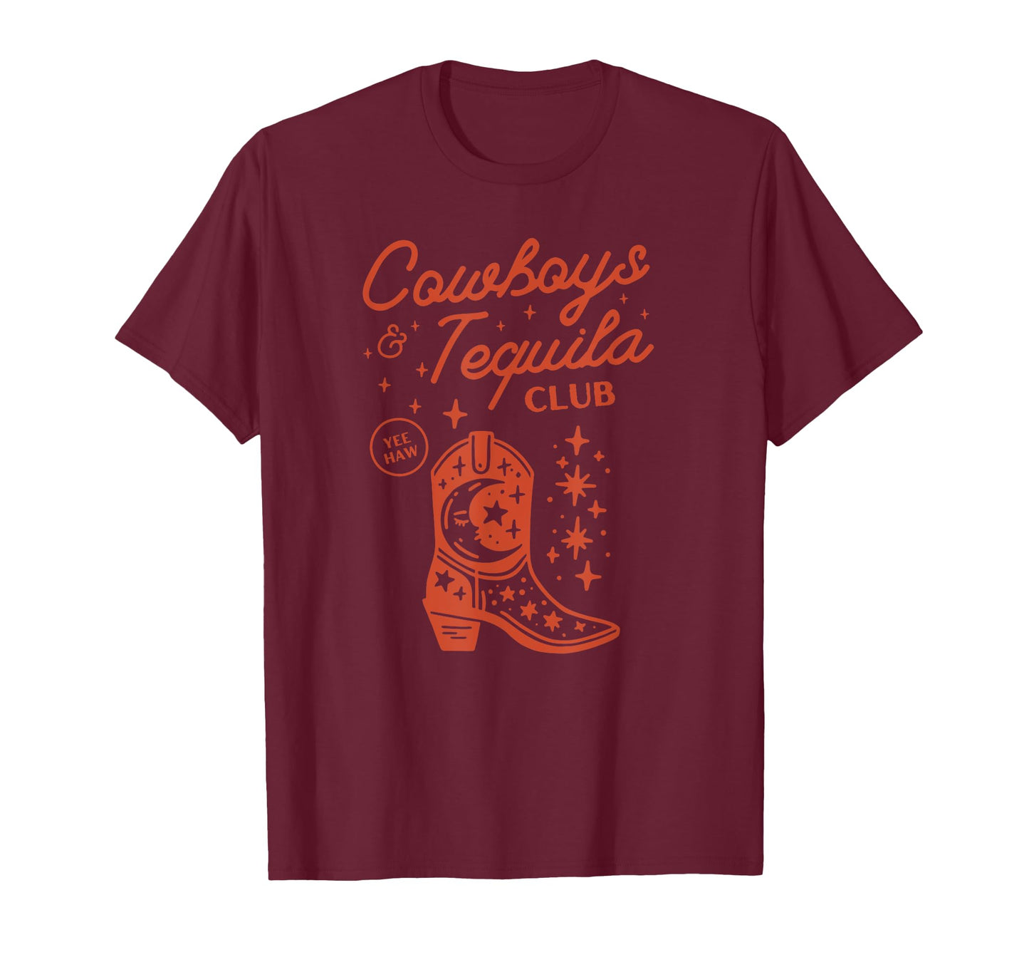 Vintage Women Rodeo Western Country Cowboys And Tequila T-Shirt
