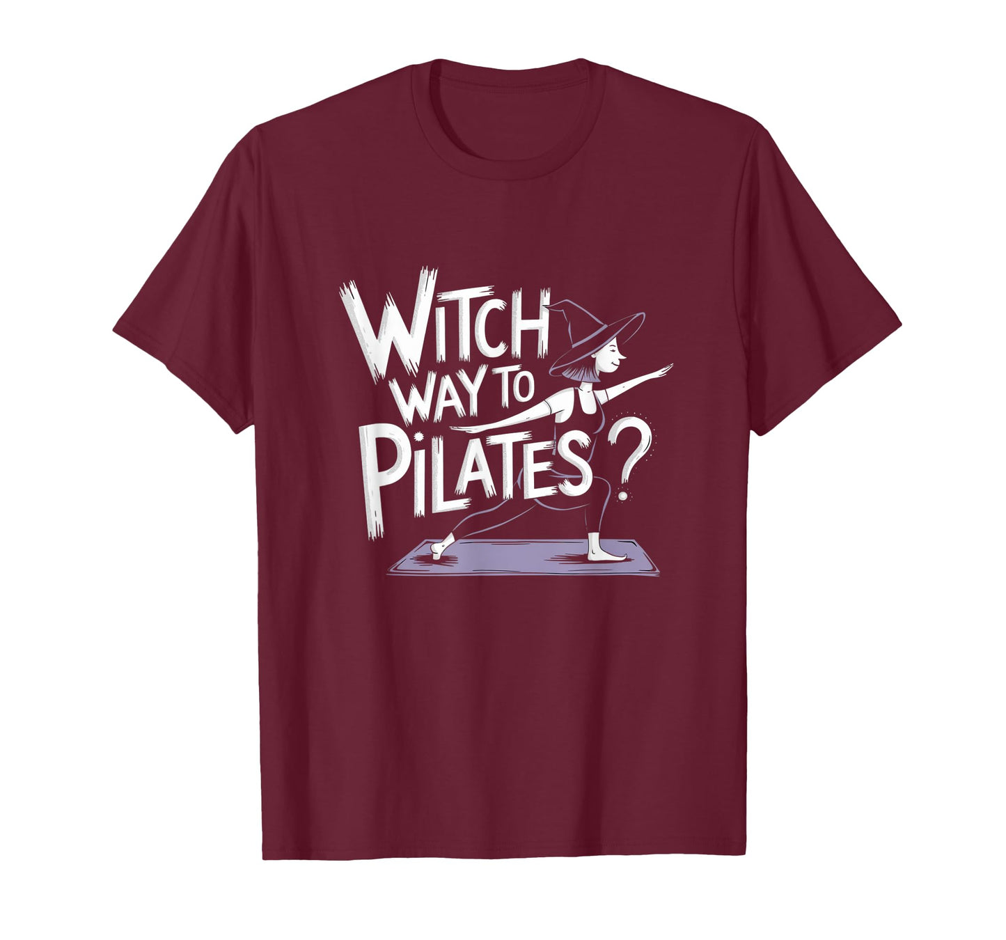 Witch Way to Pilates Funny Halloween Pilates Yoga Reformer T-Shirt