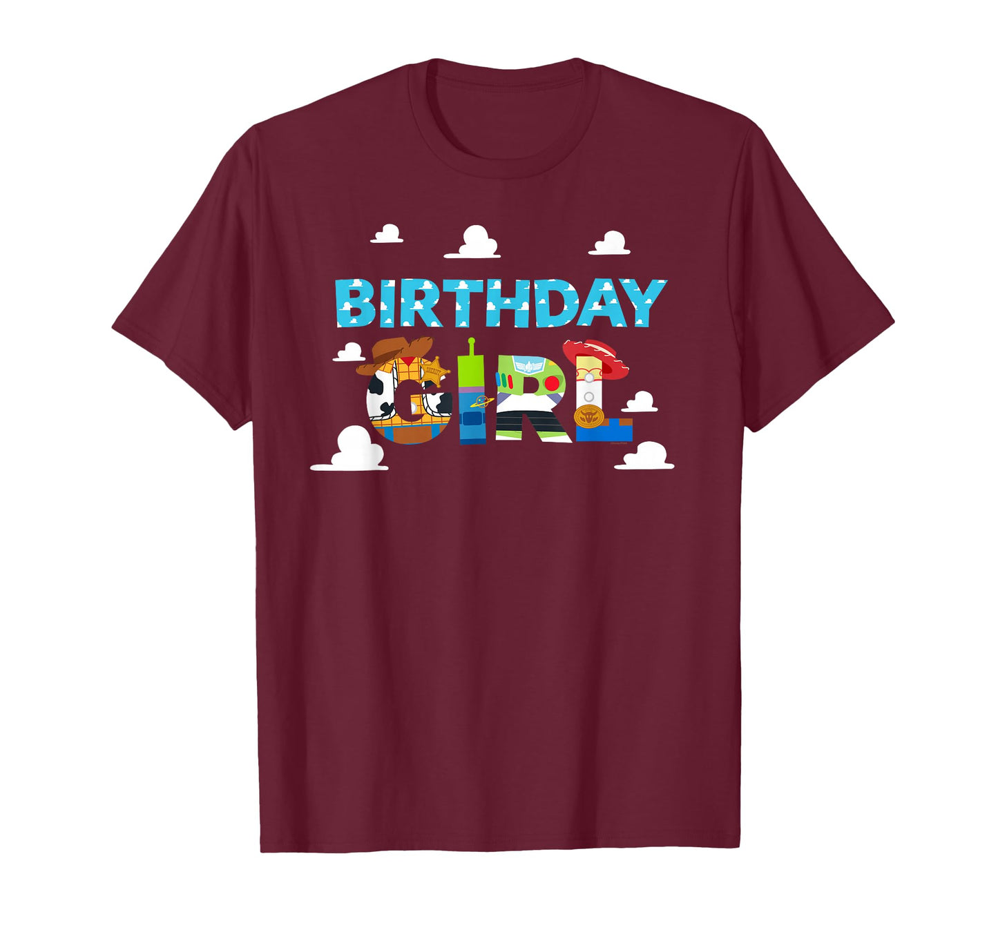 Disney and Pixar’s Toy Story Clouds Birthday Girl T-Shirt