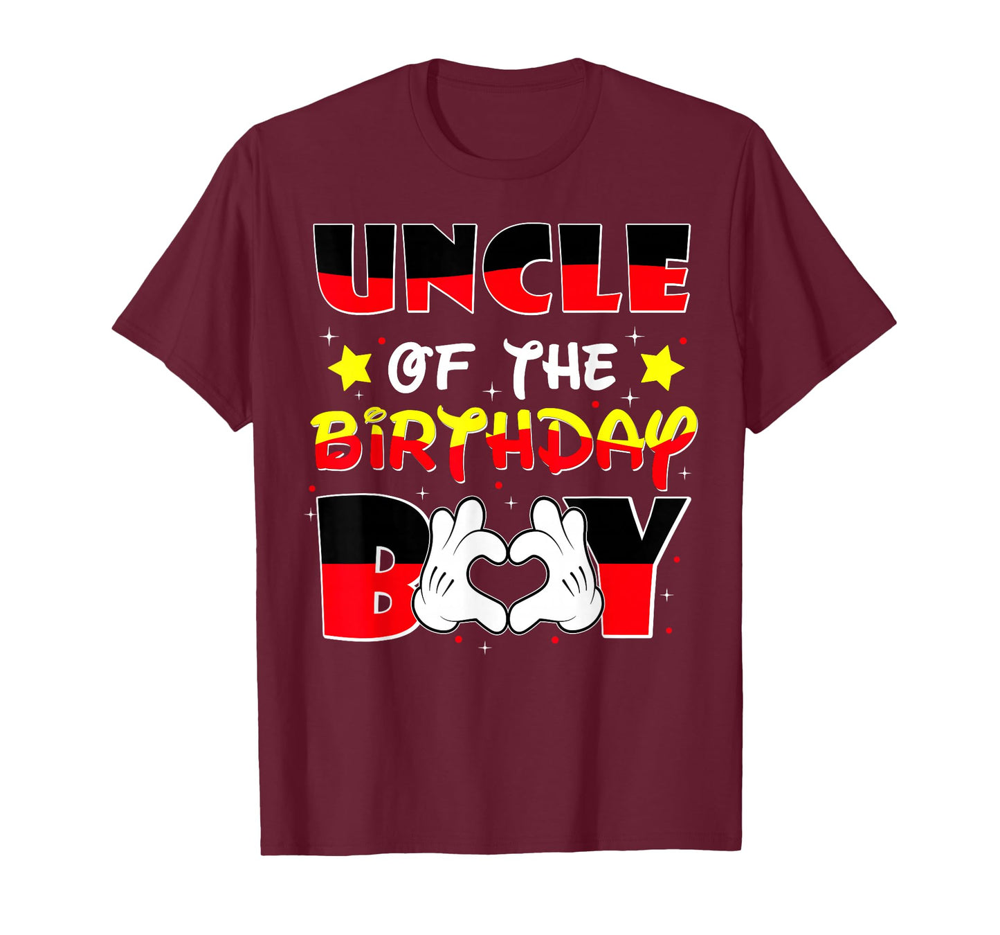 Uncle of The Birthday Boy Shirt Matching Nephew Family Bday T-Shirt