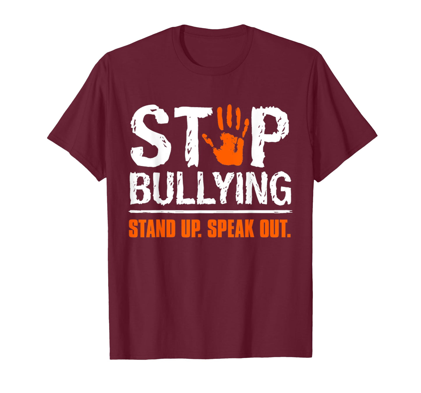 Stop Bullying Orange Tshirt Stand Up Speak Out Unity Day T-Shirt