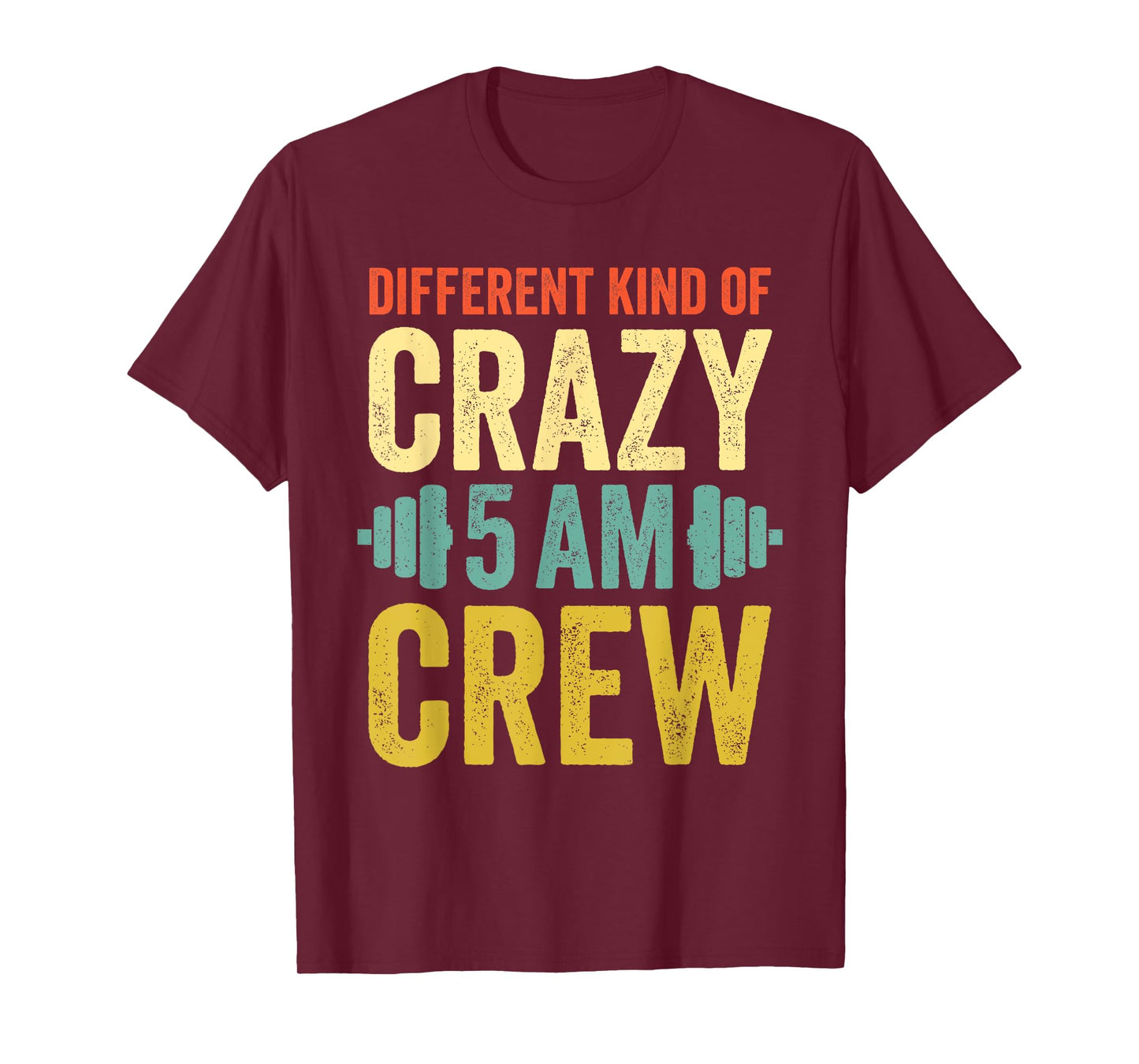 Workout Squad 5AM Crew Funny Gym Quote Vintage Retro T-Shirt