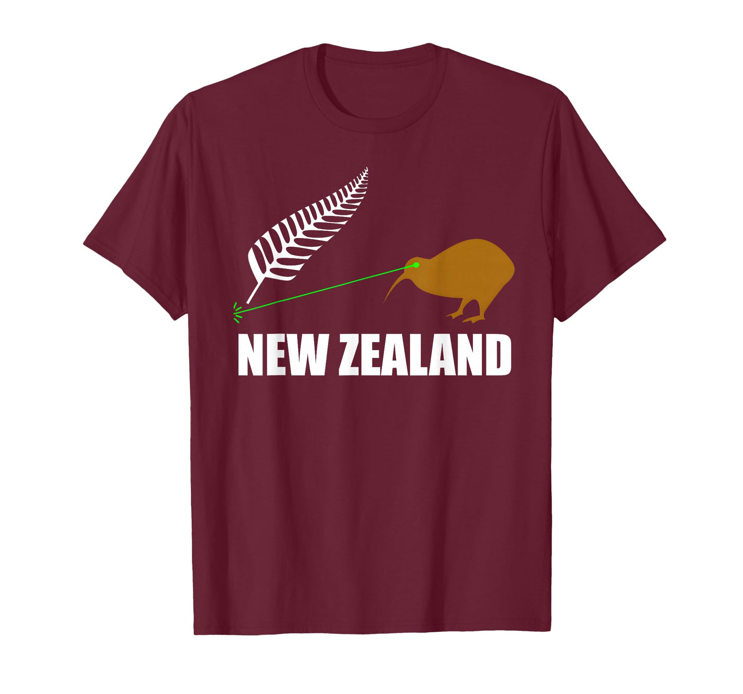 Laser Kiwi Flag New Zealand Flag T-Shirt