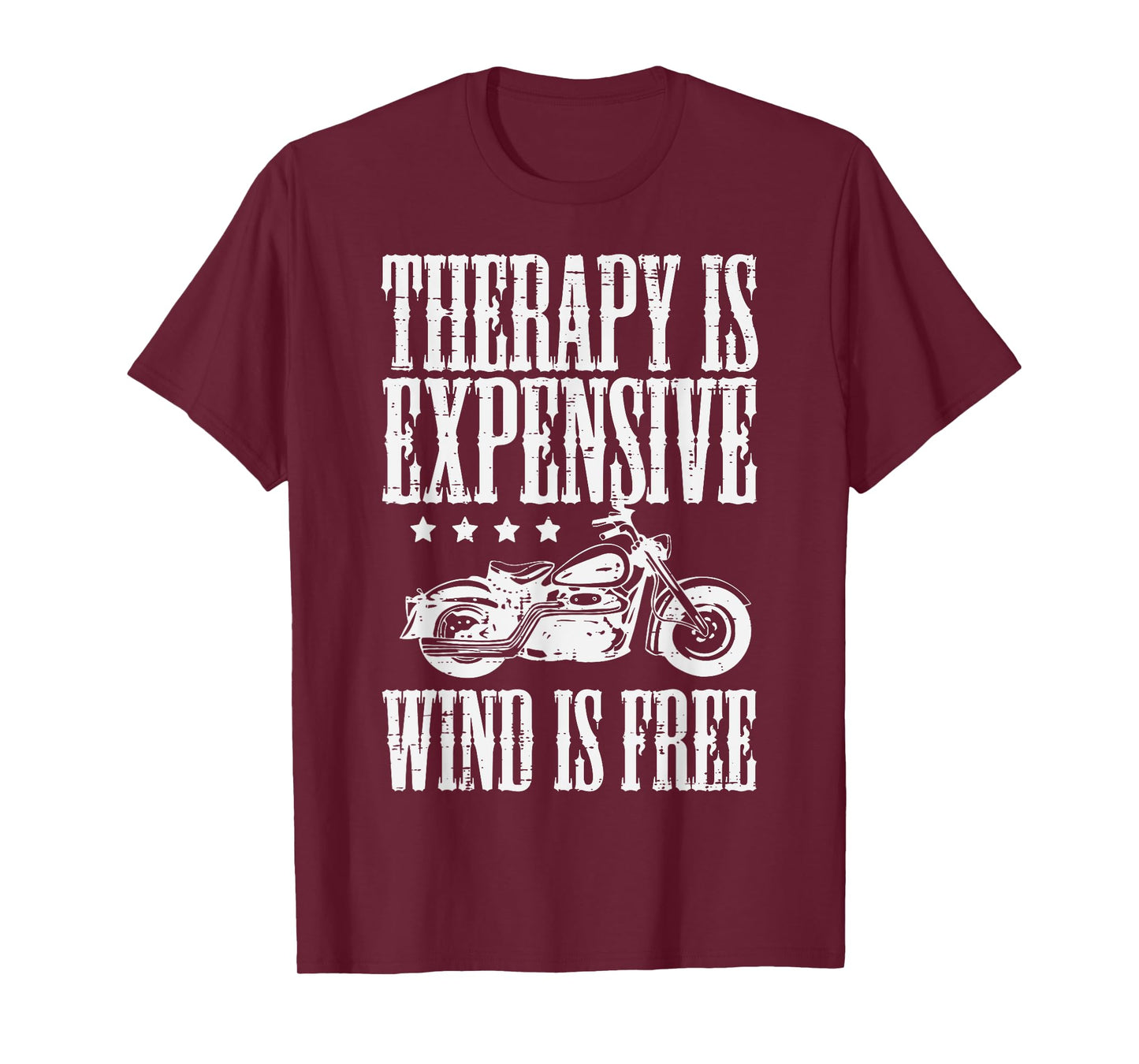 Biker Therapy Is Expensive Wind Free Men Boys Kids Women T-Shirt