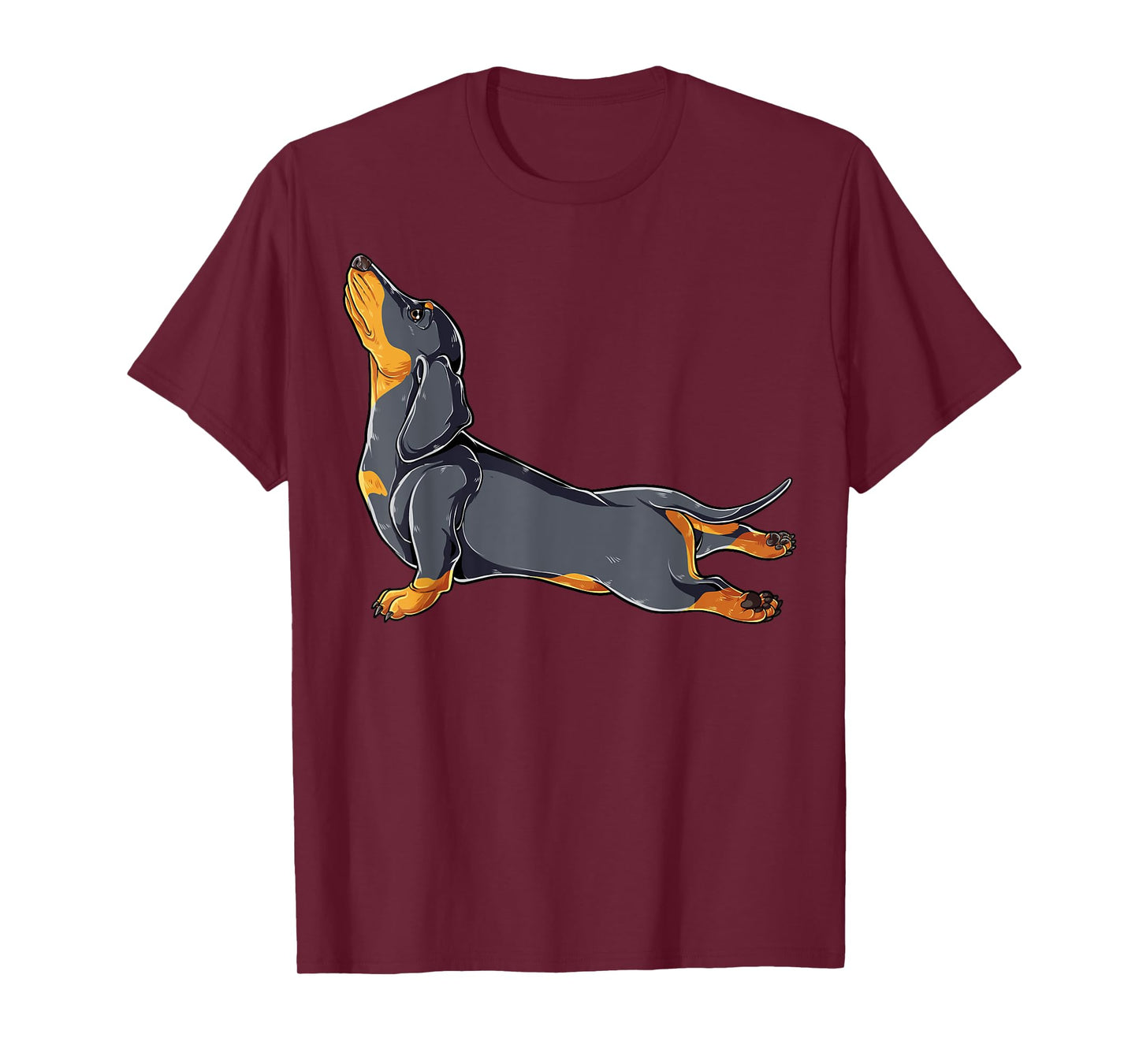 Dachshund Yoga T shirt Namaste Spiritual Meditation Chakra T-Shirt