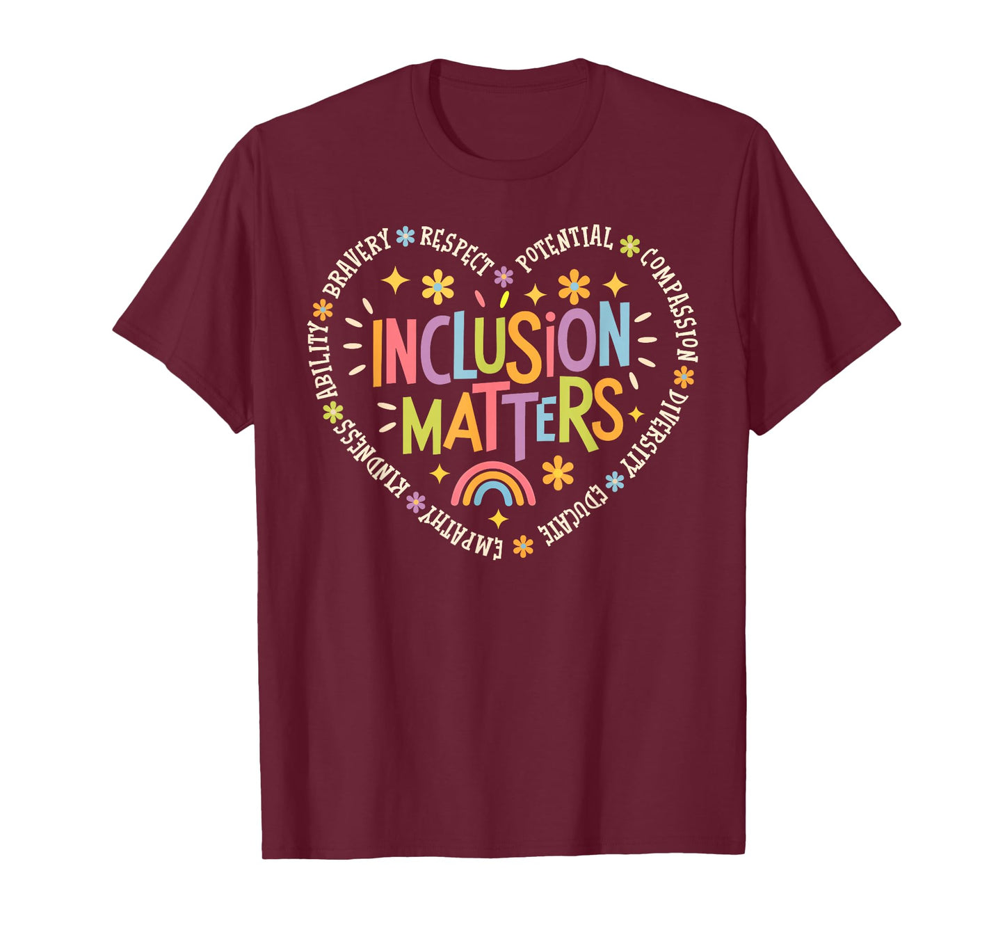 Inclusion Matters Special Education Teacher Autism Awareness T-Shirt