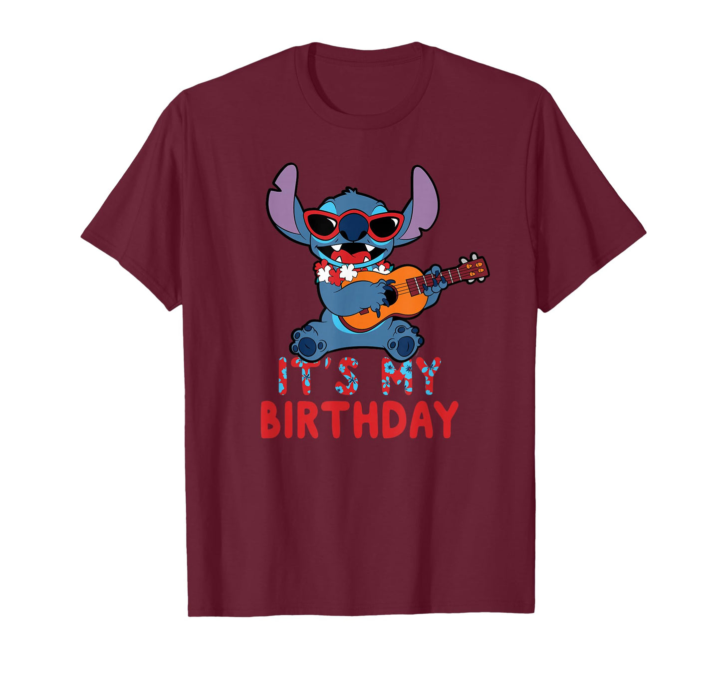 Disney Lilo & Stitch Tropical Party It's My Birthday T-Shirt