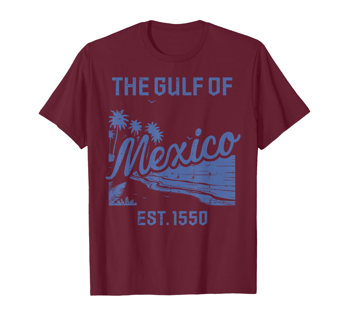 The Gulf Of Mexico Est 1550 Retro Tropical Women Men Kids T-Shirt