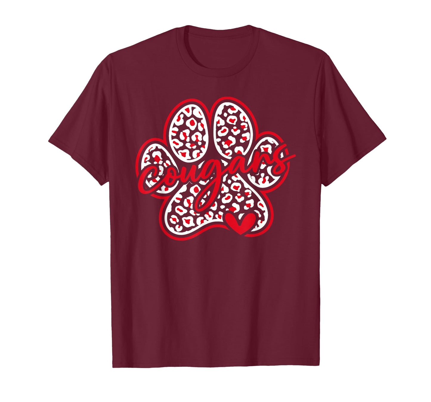 Vintage Cougars School Sports Team Spirit Back To School T-Shirt
