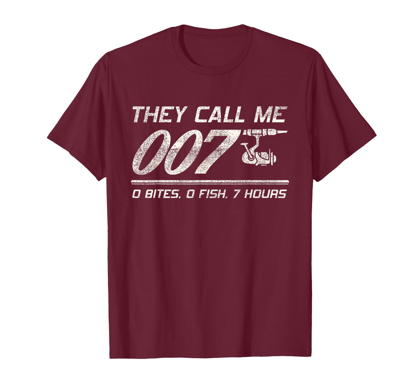 4anglers Fisherman Joke Dad - They Call Me 007 - Funny Fishing Humor T-Shirt