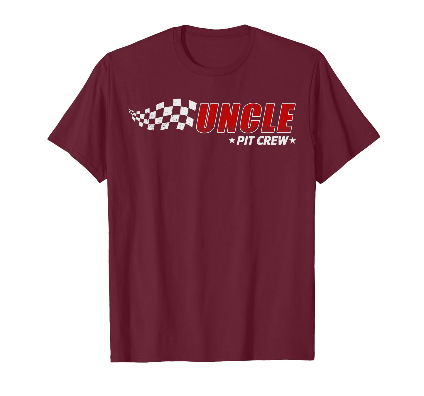 Uncle Pit Crew Race Car Birthday Family Matching Pit Crew T-Shirt
