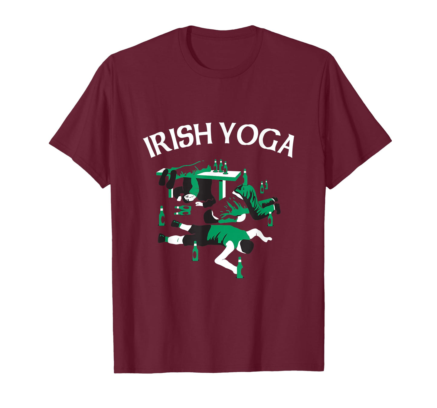 Irish Yoga Funny St. Patricks Day Drinking T-Shirt