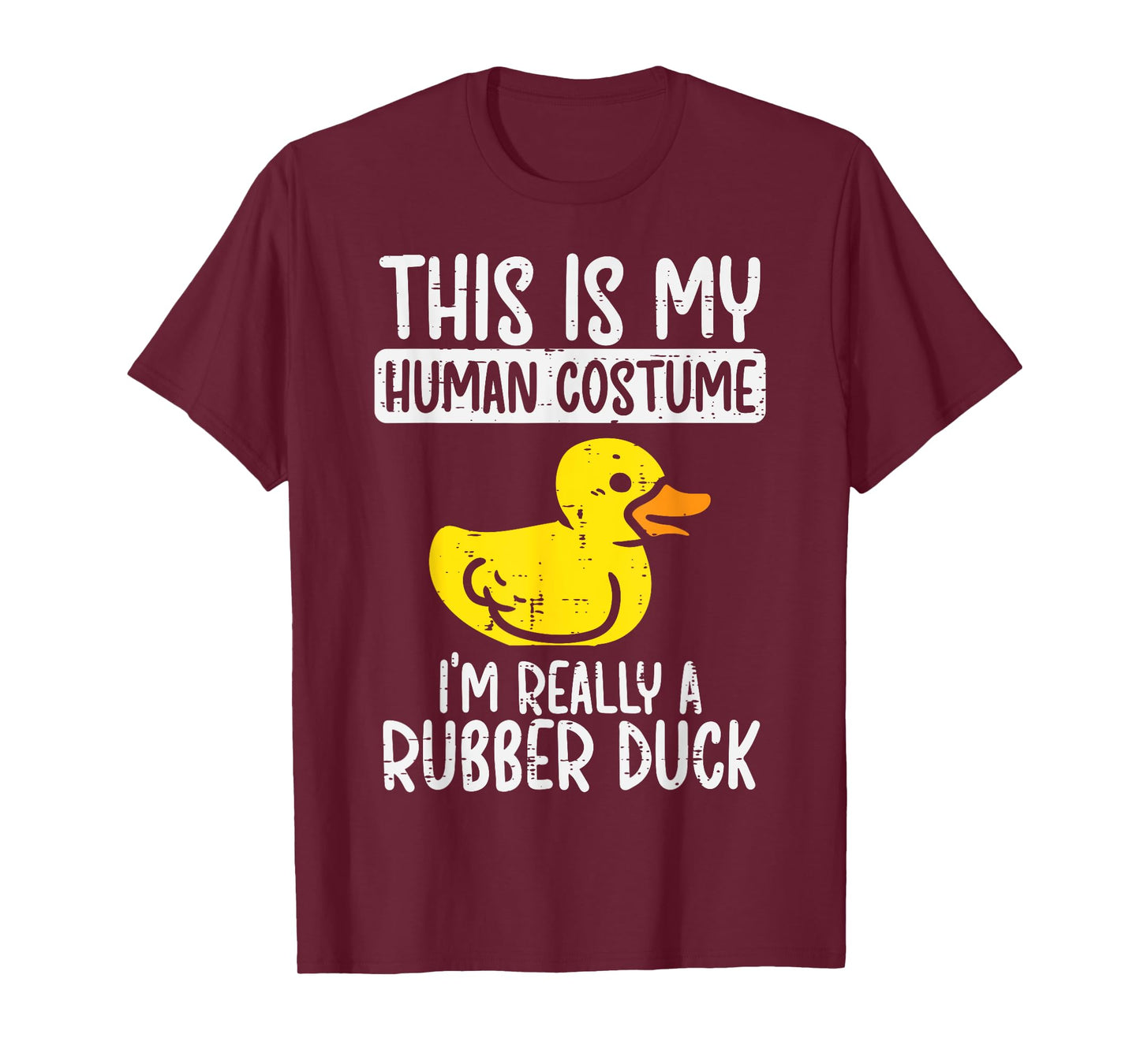 This My Human Costume Im Rubber Duck Halloween Men Women Kid T-Shirt